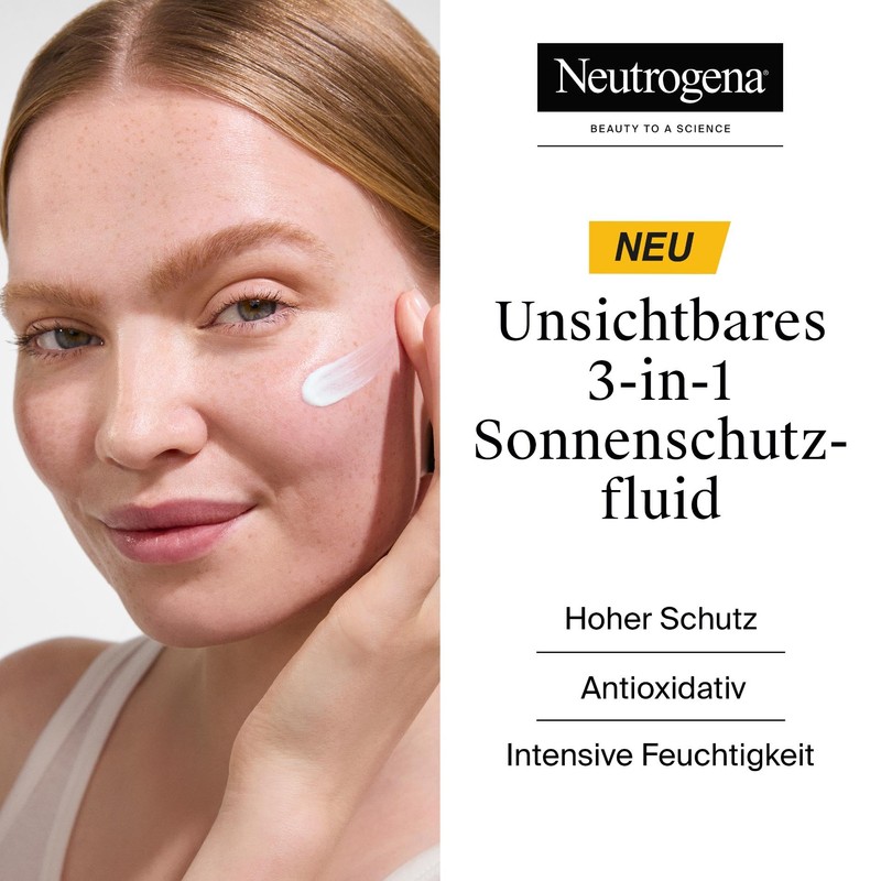 Neutrogena Ultra Sheer Invisible Moisturising Sun Protection Fluid SPF50 (50ml),