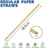 Lives on Green Brown Kraft Paper Straws 7.75" x 0.25"