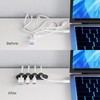 Cable Management, Cord Organizer with Magnetic Cable Clips, Desk Accessories