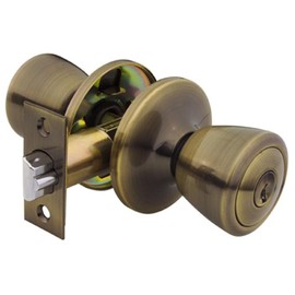 Yale 700RT-C5-4 Security Barricade Tulip Entry Knob, Antique Brass