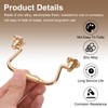 sourcing map 2pcs Bail Pull Handle, 4 Inch Bail Drawer