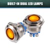 X AUTOHAUX 5Pcs LED Indicator Light 16mm 12V Dash Signal