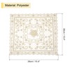 sourcing map Retro Lace Placemat 15x15-in Square Embroidered Table Place