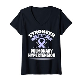 Womens PH Awareness Gift for Pulmonary Hypertension Patients V-Neck T-Shirt