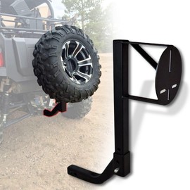 UTV High Clearance Receiver Hitch Spare Tire Carrier Fits 2" Hitch Made in USA. All Steel Welded U-4048