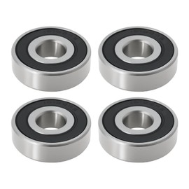 SG Store Pack of 4 Deep Groove Ball Bearings Double Sealed Industrial Bearings 16100-2RS for Bicycle Scooter Supermarket Shopping Trolley 28 x 10 x 8 mm