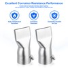 SWIGRANCE Hot Air Welding Nozzles 40mm Mouth Width 2Pcs/Set, Stainless