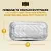 Superior Foil Containers with Lids – 1.5 Litre Sturdy Deep
