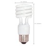 Satco S7217 13-Watt Medium Base T2 Mini Spiral, 2700K, 120V,