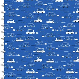 Driver's Wanted Cotton Flannel Zoom Zoom Fabric 3 Wishes by The Yard