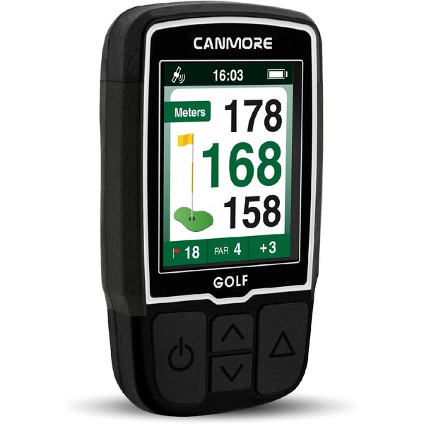 CANMORE HG200 Golf GPS - Water Resistant Full Color 2-Inch Display with 40,000+ Essential Golf Course Data and Score Sheet - Free Courses Worldwide and Growing (Black)