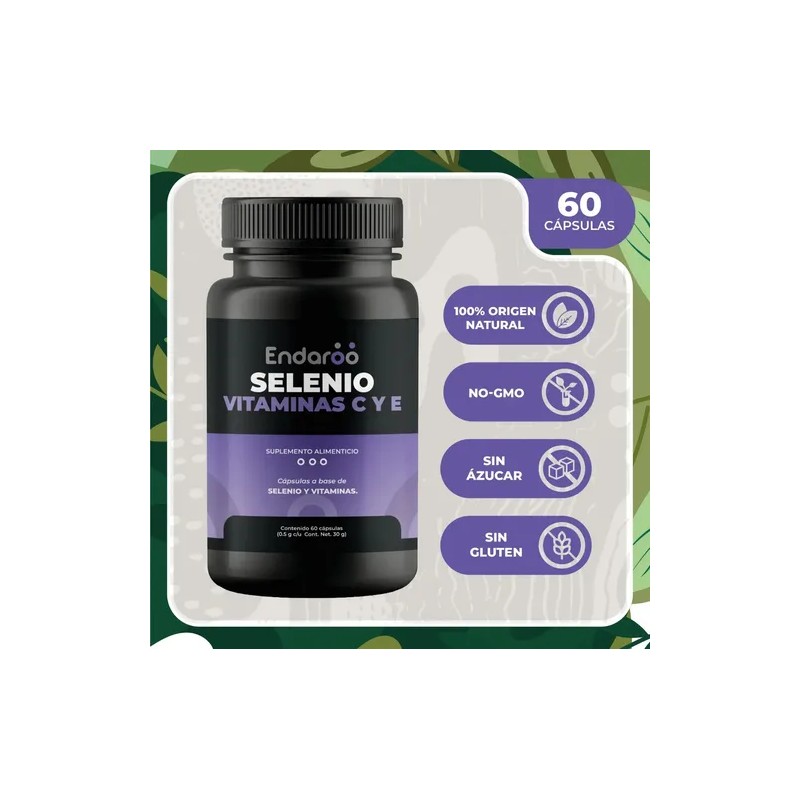 Selenio Vitaminas Cápsulas Antioxidante