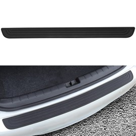 Car Rear Bumper Protector Guard, Universal Rubber Scratch-Resistant Trunk Door Sill Protector, Scratch-Resistant Boot Sill Protector Car Exterior Accessories for Most Cars and SUV (Black)