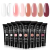 ROSALIND Poly Nail Gel Set, 8 PCS 10ml Clear Neutral