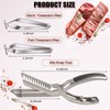 2Pcs Rib Membrane Removal Tools, Rib Prep Tool, Stainless Steel