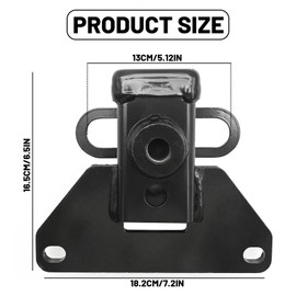 Hoypeyfiy 13434 Trailer Hitch Receiver(Black), 2'' Class 3 Tow Hitch Replacement for Jeep Gladiator JT Pickup Truck 2020 2021 2022 2023