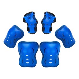 Set 6 Equipo De Protección Para Patinar, Bicicleta Patineta Azul