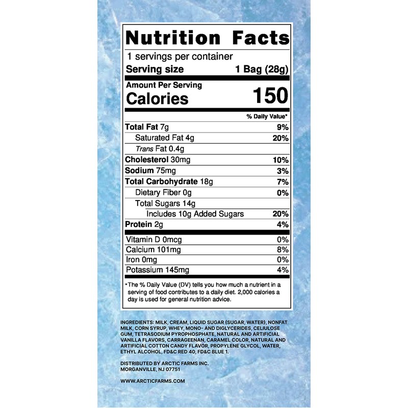 Arctic Farms Freeze Dried Ice Cream that Does Not Melt