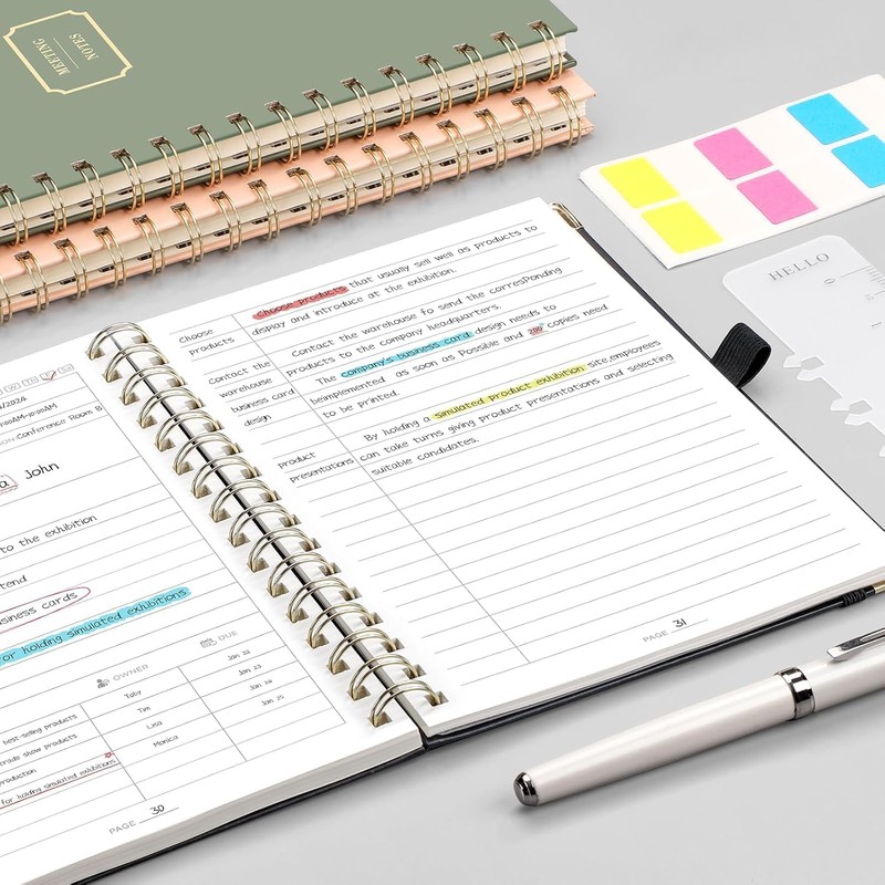 EMSHOI Meeting Notebook for Work - B5 Half Meeting Half