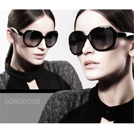 Jasper Finn LARGE OVERSIZED LADIES WOMEN SUNGLASSES DESIGNER BIG FRAME RETRO VINTAGE FASHION (Black)