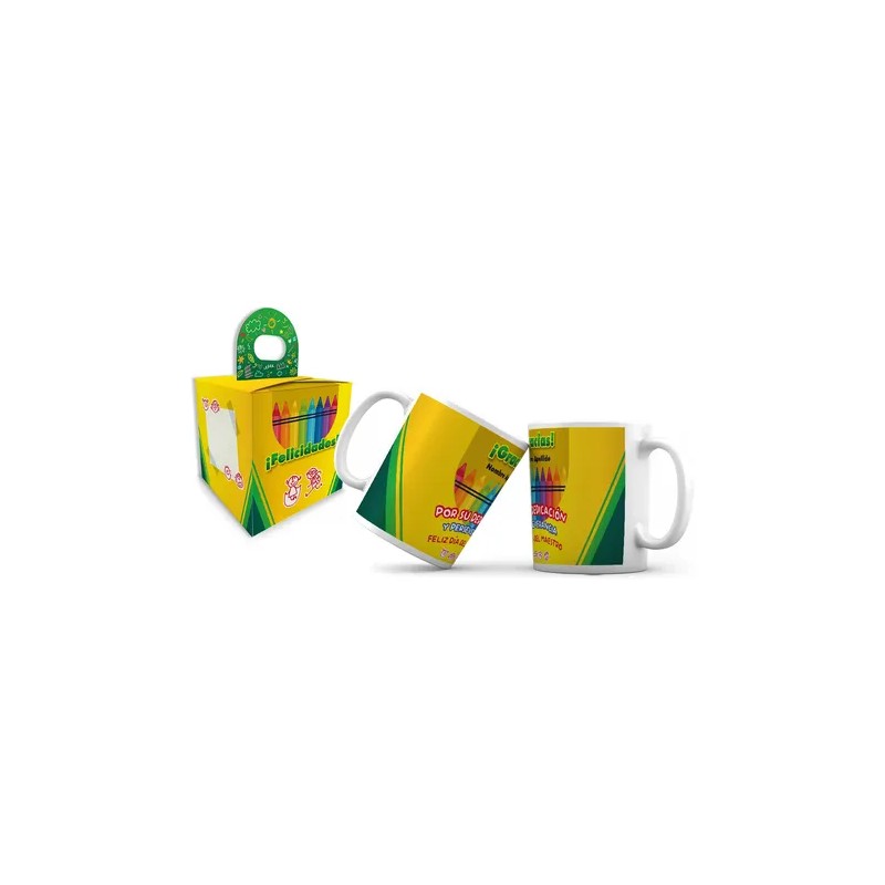 Taza Día Del Maestro Maestra Teacher Miss Con Nombre Y