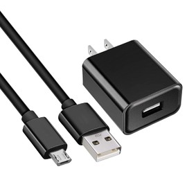 Wall Charger Power Cord Cable for Roku Streaming Stick, Roku Express Plus, Roku Premier/Plus, Roku Voice Remote Pro Micro USB Adapter Charging Cable Cord（5FT）