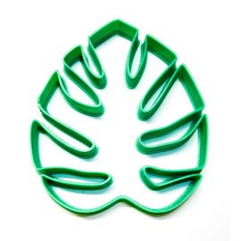 MONSTERA LEAF TROPICAL FLOWERING PLANT TRENDY SWISS CHEESE HOUSEPLANT SPECIAL OCCASION COOKIE CUTTER BAKING TOOL 3D PRINTED MADE IN USA PR2158