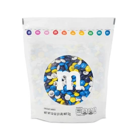 M&M’S WORLD Hanukkah Milk Chocolate Candy - 2 Pounds of Bulk Candy With Hanukkah Designs for Gifts, Party Favors, Holiday Celebrations and More, Kosher Certified