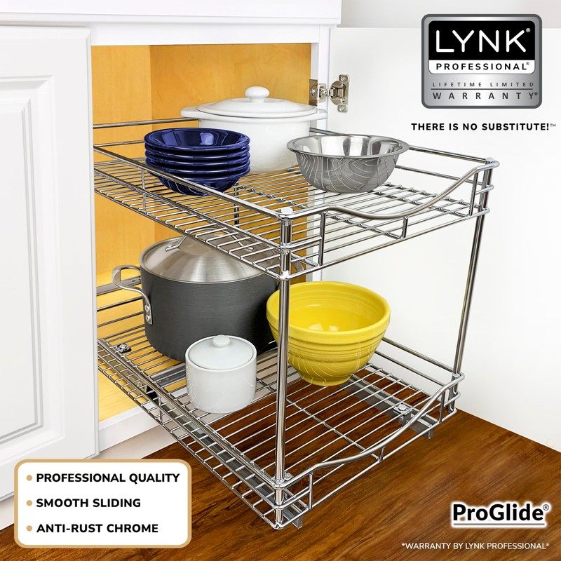 LYNK PROFESSIONAL® Pull Out Cabinet Organizer - 14" x 21"
