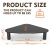 Hemudu 2 Pack Computer Monitor Riser | Triangle Save Space