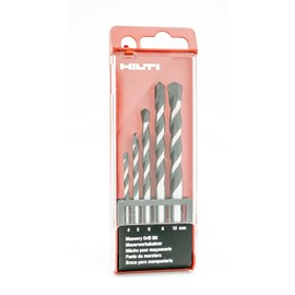 HILTI Original MDB Masonry Drill Bit Set, Drill Bit Set 4-10 mm for Concrete, 5 Pieces
