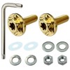 RENPA Motorcycle Titanium Alloy License Plate Bolt Snowflake Design (Gold)