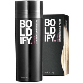 BOLDIFY Hair Fibres for Thinning Hair, Medium Blonde, Invisible, 56 g Bottle, Conceals Hair Loss in 15 Seconds, Hair Thickening for Fine Hair for Men and Women