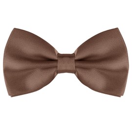 Allegra K Men's Bowtie, Bowtie, Ribbon, Formal, Wedding, School Entrance Ceremony, Adult, Adjustable, Solid Color,, coffee