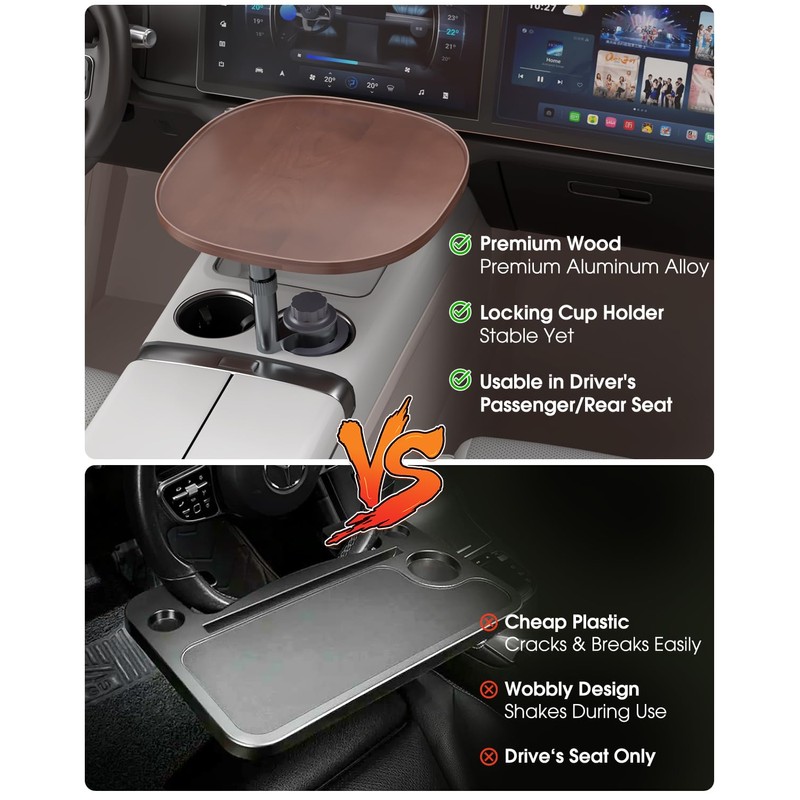 Car Tray Table & Car Laptop Desk - Height Adjustable