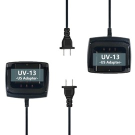 2 Pack BAOFENG UV-13 Pro Charger Base US Adapter for P15UV Radio Accessories DC8.4V for TYT UV88 UV99 Walkie Talkie UV-13 Pro V2