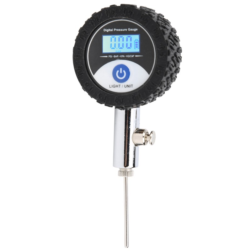 Mini Soccer Ball Pressure Gauge Volleyball Basketball Barometers with Digital