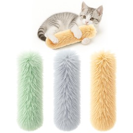Petinstinct 3 Pack Cat Pillow Toys with Catnip, Soft Plush Crinkle Cat Kicker Toys, Interactive Indoor Kitten Chew Toys for Kitty Exercise, Catnip Toys, Promotes Self Play