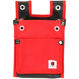 SK11 TOBISUKE TSH-2DBS-RD Waist Bag, 2 Tiers, Back Slit, Red