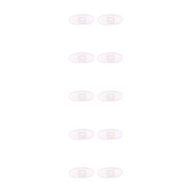 NicelyFit Clear Push-on Snap-in Nose Pads for Oakley Eyeglass Frames OX5079 OX5038 OX5066 OX5088 OX3102 OX3111 OX5094 OX5040 OX5071 OX5042 etc., 13mm x 7mm