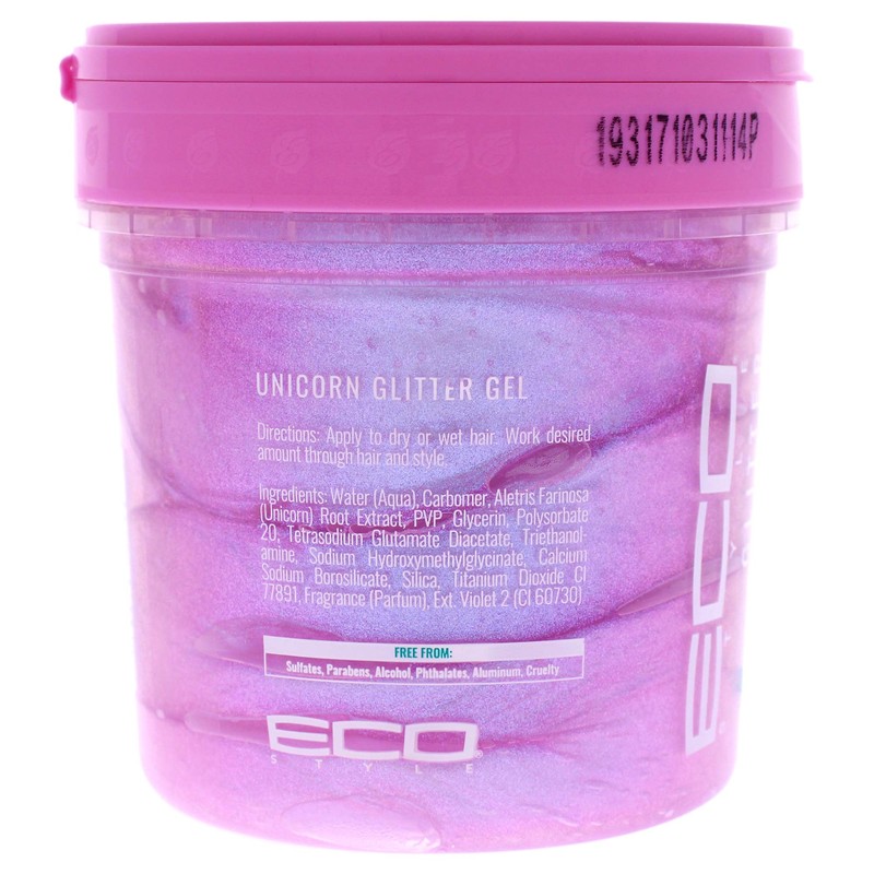 ECOCO Eco Style Unicorn Glitter Gel for Unisex 16 oz