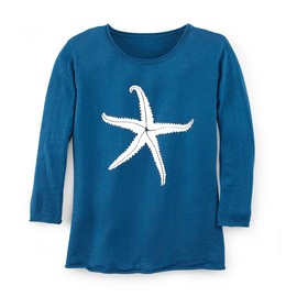 SAGEFINDS Starfish Sweater Large Blue