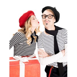 Blulu 6 Pieces Women Beret Hat French Style Beret Beanie Cap Solid Color Winter Hat