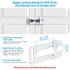 AST Childproof Double Door Security Lock, Adjustable Keyed French Door