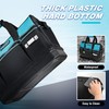 DURATECH 16-Inch Heavy Duty Tool Bag with Waterproof Hard Bottom,