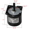 60KTYZ Synchronous Gear Motor 30RPM Dual Bearing AC Motor CW/CCW