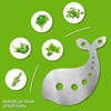 Stainless Steel Herb Stripper Tool, 10 Holes, Kitchen Leaf Remover