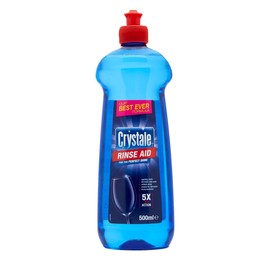 Crystale Total Action Dishwasher Rinse Aid, Streak Free Formula, 500 ml, Pack of 1