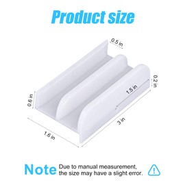 M6219 Sliding Shower Door Bottom Guide 1/2" Wide Channels Fit Sliding Glass Shower Door (Top Hung) Tub Enclosure Systems Glass Shower Door Track Guide Replacement Parts