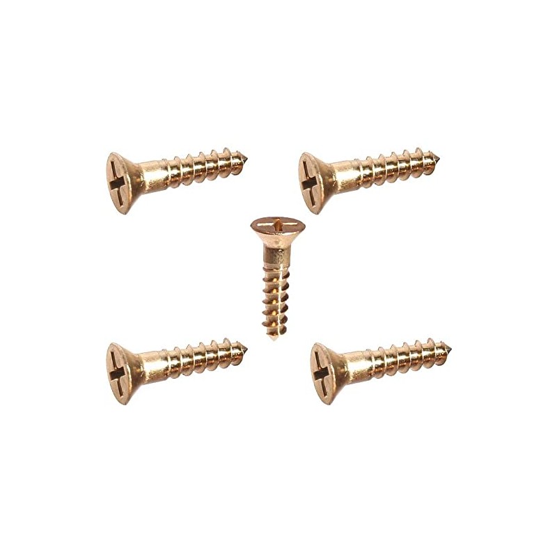 #10 x 1/2 Silicon Bronze Wood Screws, Flat Head, Frearson